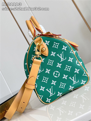 L.V Speedy P9 Bandoulière 30 Monogram Soft Calfskin Green