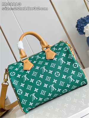 L.V Speedy P9 Bandoulière 30 Monogram Soft Calfskin Green