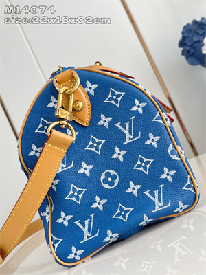 L.V Speedy P9 Bandoulière 30 Monogram Soft Calfskin Blue