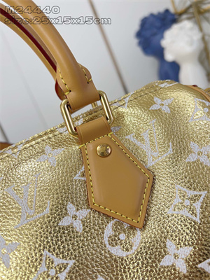 L.V Speedy P9 Bandoulière 30 Monogram Soft Calfskin Gold