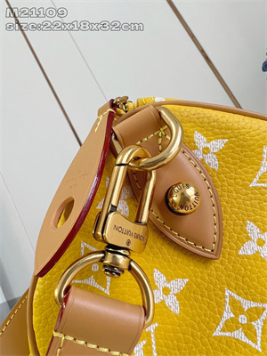 L.V Speedy P9 Bandoulière 30 Monogram Soft Calfskin Yellow