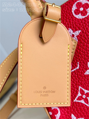 L.V Speedy P9  Bandoulière 18 Monogram Soft Calfskin Red