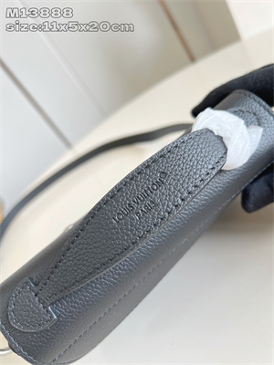 LV Steamer East West Wearable Wallet Taurillon Monogram embossed cowhide leather Black M13888