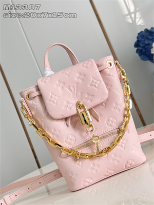 L.V Coussin Backpack Mini Lambskin Leather Jasmine Pink M13389