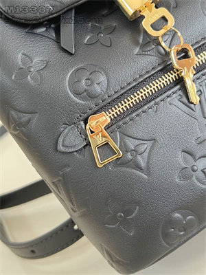 L.V Coussin Backpack Mini Lambskin Leather Black M13387