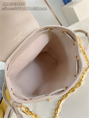 L.V Coussin Backpack PM Lambskin Leather Galet M13358