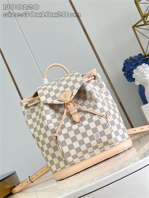 LV Montsouris PM Backpack Damier Azur Canvas N00120