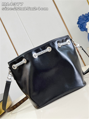 LV No Way Vibe Bucket Bag Lambskin Leather Black M14377