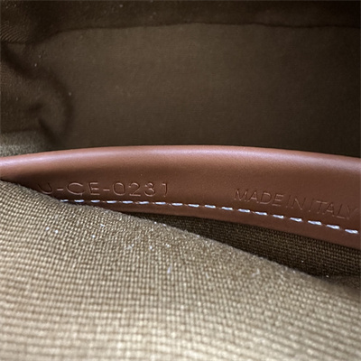 Celine Oval Bag IN TRIOMPHE CANVAS AND CALFSKIN