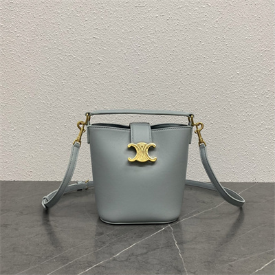 Celine Mini Bucket Louise IN Smooth Calfskin Ice Blue Color