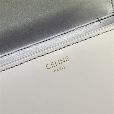 Celine Teen Triomphe Bag In Shiny Calfskin Laverder Color
