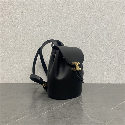 Celine Backpack Bonnie IN Smooth Calfskin Black Color
