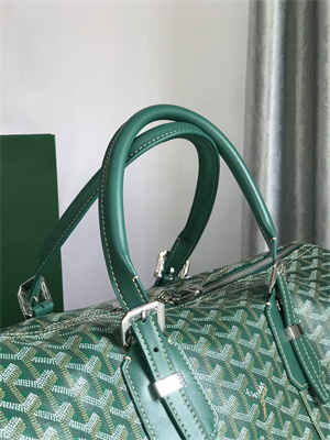 Goyard Boston 45 Bag In Goyardine Canvas & Cervon Calfskin