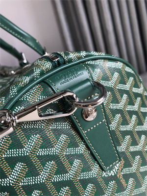 Goyard Boston 45 Bag In Goyardine Canvas & Cervon Calfskin