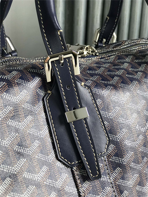 Goyard Boston 45 Bag In Goyardine Canvas & Cervon Calfskin