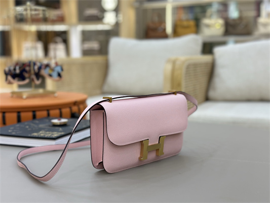 Constance Elan Epsom Leather  Gold/Silver Tone Hardware Sakura Pink Color HS(With Mirror)