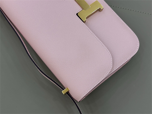 Constance Elan Epsom Leather  Gold/Silver Tone Hardware Sakura Pink Color HS(With Mirror)