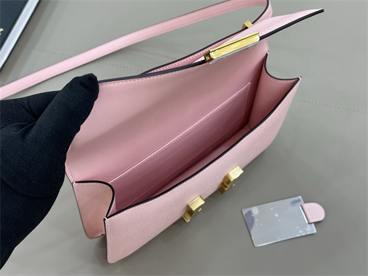 Constance Elan Epsom Leather  Gold/Silver Tone Hardware Sakura Pink Color HS(With Mirror)