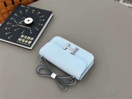 Constance Elan Epsom Leather  Gold/Silver Tone Hardware Blue Brume Color HS(With Mirror)