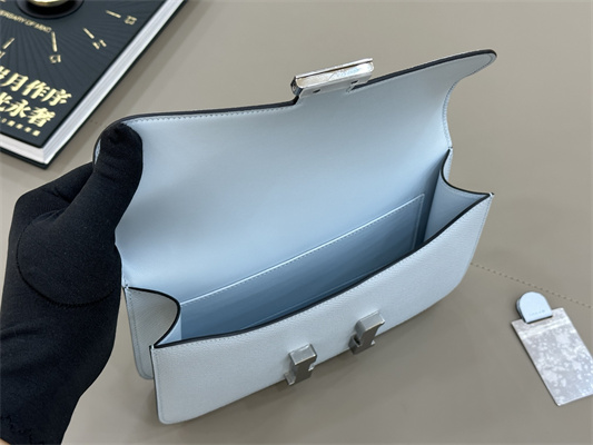 Constance Elan Epsom Leather  Gold/Silver Tone Hardware Blue Brume Color HS(With Mirror)