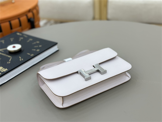 Constance Elan Epsom Leather  Gold/Silver Tone Hardware Mauve Pale Color HS(With Mirror)