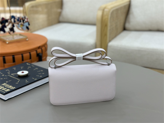 Constance Elan Epsom Leather  Gold/Silver Tone Hardware Mauve Pale Color HS(With Mirror)