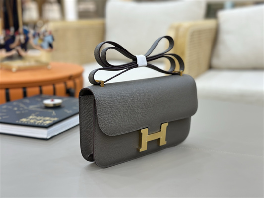 Constance Elan Epsom Leather  Gold/Silver Tone Hardware Etain Color HS(With Mirror)