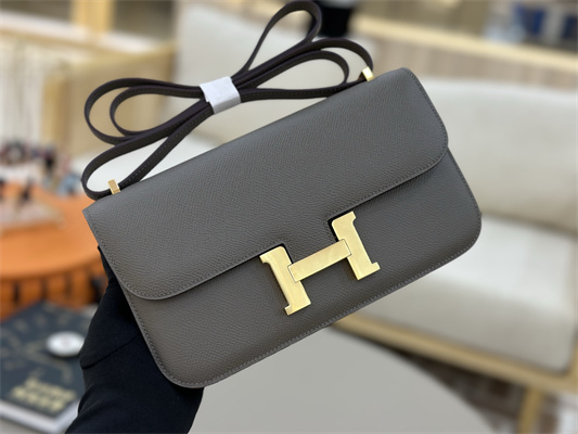 Constance Elan Epsom Leather  Gold/Silver Tone Hardware Etain Color HS(With Mirror)