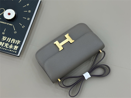 Constance Elan Epsom Leather  Gold/Silver Tone Hardware Etain Color HS(With Mirror)