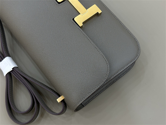 Constance Elan Epsom Leather  Gold/Silver Tone Hardware Etain Color HS(With Mirror)