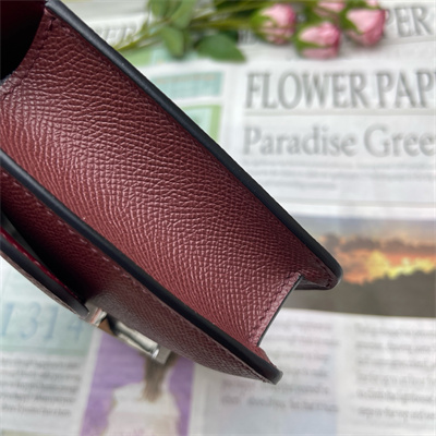 Constance Elan Epsom Leather  Gold/Silver Tone Hardware Bordeaux Color HS(With Mirror)