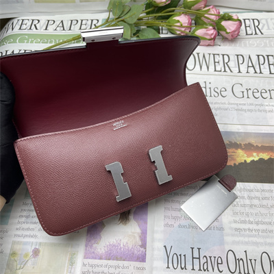 Constance Elan Epsom Leather  Gold/Silver Tone Hardware Bordeaux Color HS(With Mirror)