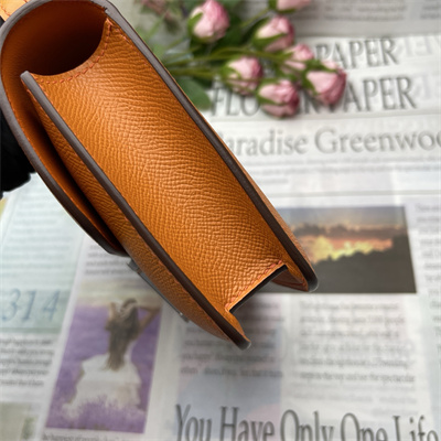 Constance Elan Epsom Leather  Gold/Silver Tone Hardware Orange Color HS(With Mirror)