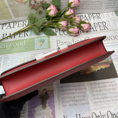 Constance Elan Epsom Leather  Gold/Silver Tone Hardware Red Color HS(With Mirror)