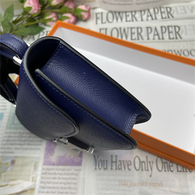 Constance Elan Epsom Leather  Gold/Silver Tone Hardware Deep Blue Color HS(With Mirror)