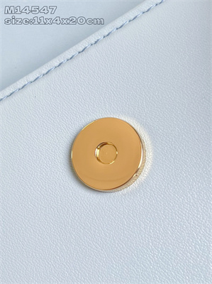 L.V Wallet On Chain LV Bloom Calfskin Leather Azur M14547