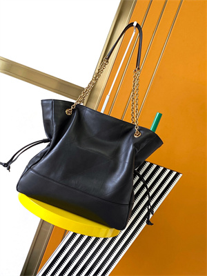 Y.S.L Jamie Shopping Bag In Lambskin Black Color