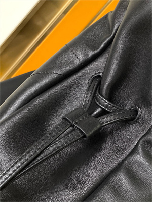 Y.S.L Jamie Shopping Bag In Lambskin Black Color