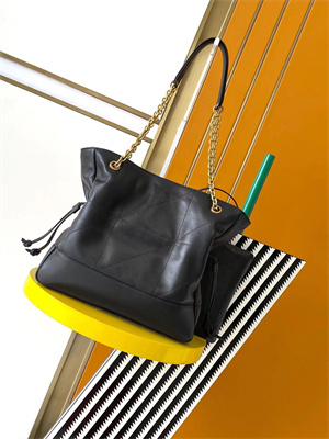 Y.S.L Jamie Shopping Bag Small In Lambskin Black Color
