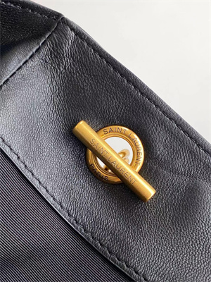 Y.S.L Jamie Shopping Bag Small In Lambskin Black Color