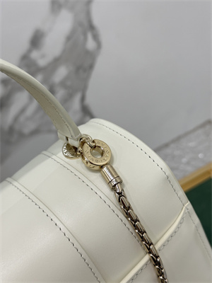 BVLGARI Serpenti Forever top handle bag Calfskin Leather White Color 289835