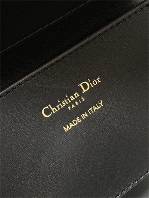 CD Small TOUJOURS Vertical Tote Bag Black Tweed with White Cannage Motif