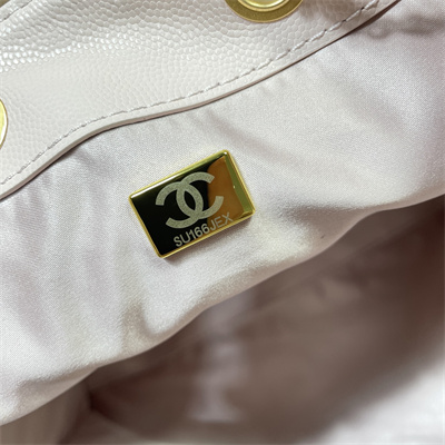 Chanel 25 Medium Handbag Grained Calfskin Gold Tone Metal Pink AS5311