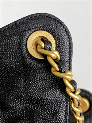 Chanel 25 Medium Handbag Grained Calfskin Gold Tone Metal Black AS5311