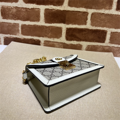 Gu.cci Ophidia Mini Top Handle Bag Supreme Canvas White 696180