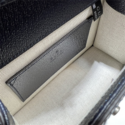 Gu.cci Ophidia Mini Top Handle Bag Supreme Canvas Blue 696180