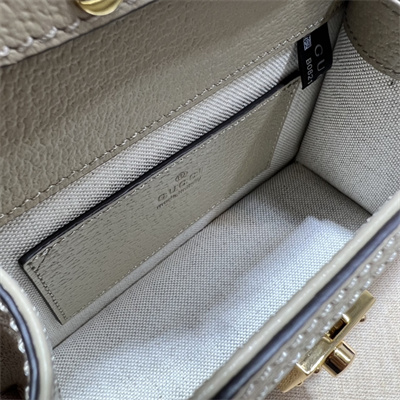 Gu.cci Ophidia Mini Top Handle Bag Supreme Canvas Oatmeal 696180