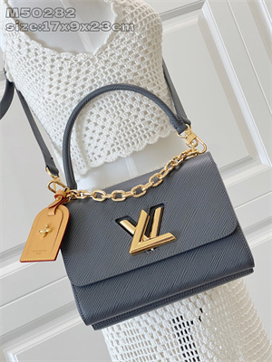 LV Twist MM Bag Epi grained cowhide leather Gray M14059