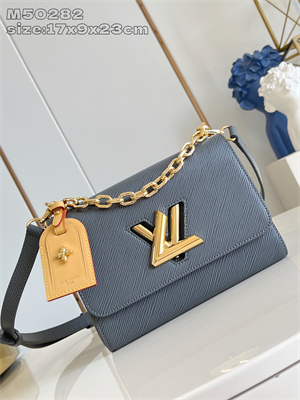 LV Twist MM Bag Epi grained cowhide leather Gray M14059
