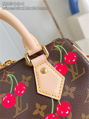 L.V x TM Speedy Bandoulière 20 Monogram cherry coated canvas M13094